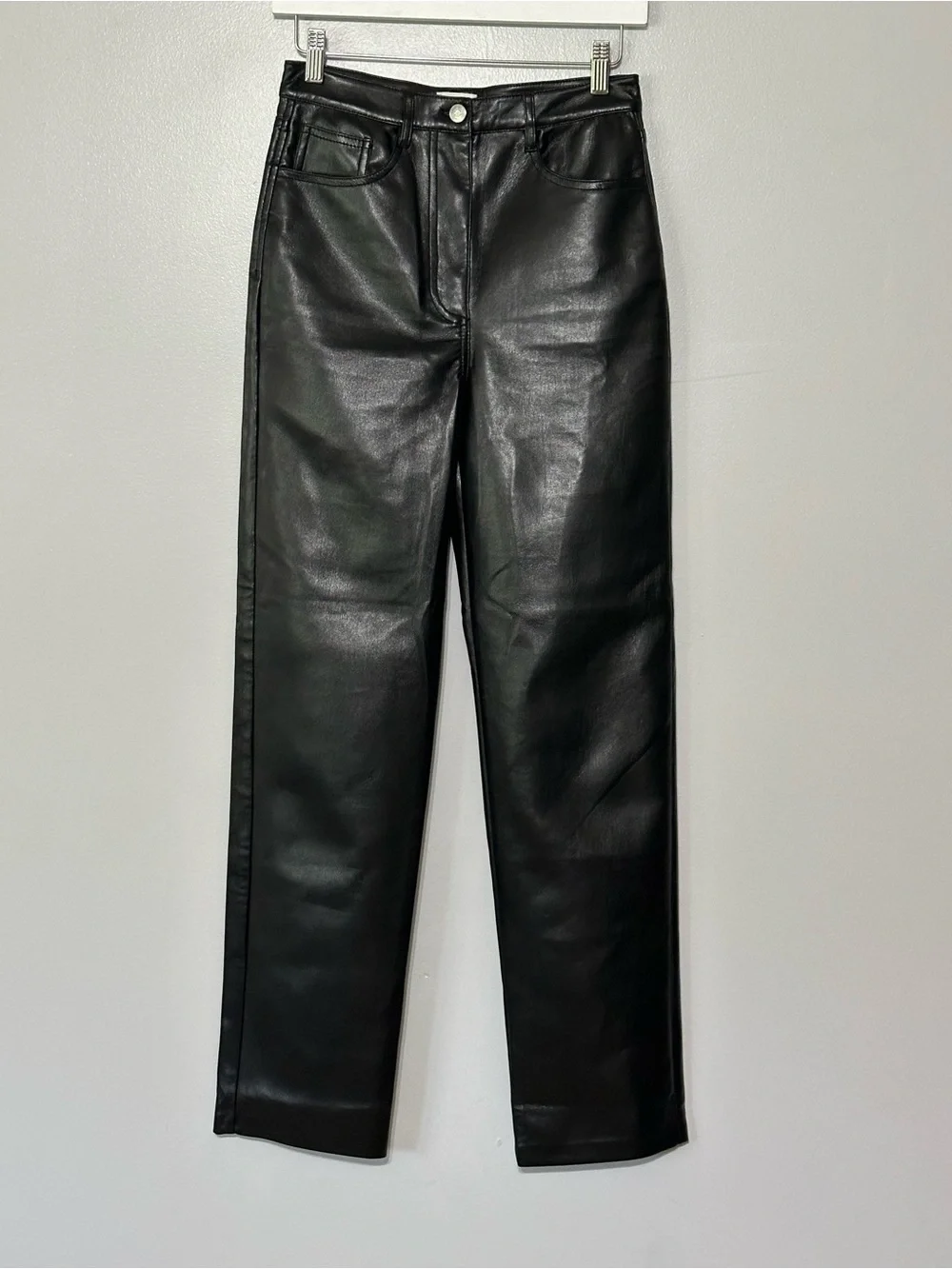 Wilfred Aritzia Women's‎ Size 6 Black The Melina High Waist Vegan Leather Pants